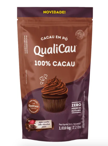 CACAU EM PO QUALICAU 100_ 1,01 KG