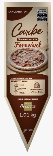 RECH  CHOC AO LEITE CARIBE FORN 1,01KG