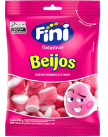 FINI BEIJOS DE MORANGO 80G