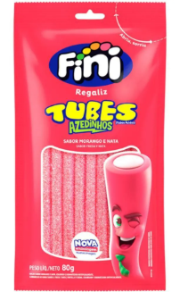 FINI TUBES MORANGO CITRICO 80G